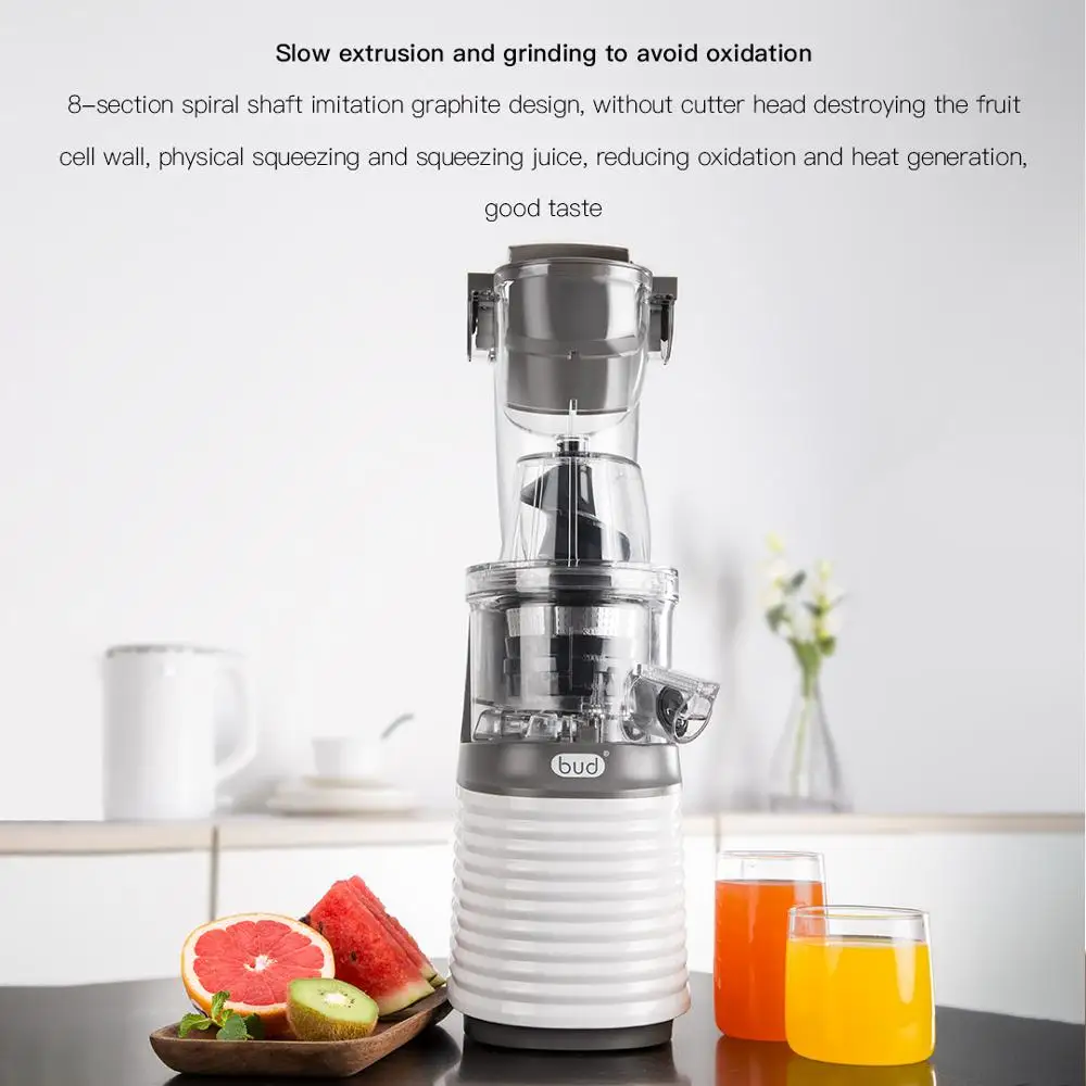 YOUPIN BUD Large caliber Electric Fruit Juicer Separation pomace juice Blender Machine Mixer vegetables food processor