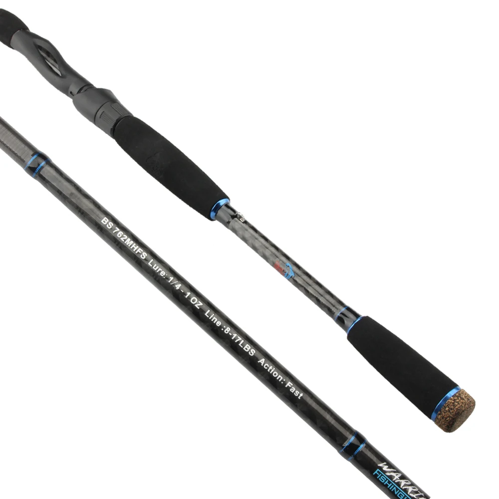 Spinpoler 2.28m BS 762 Sea Bass Fast Action Spinning Fishing Rod 0.25-1oz Lure Weight Carbon Jigging Boat Rod With EVA Handle