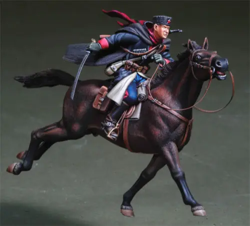 1/35 шкала resin смола фигура русский казак кавалерийский полицейский GK фигурка