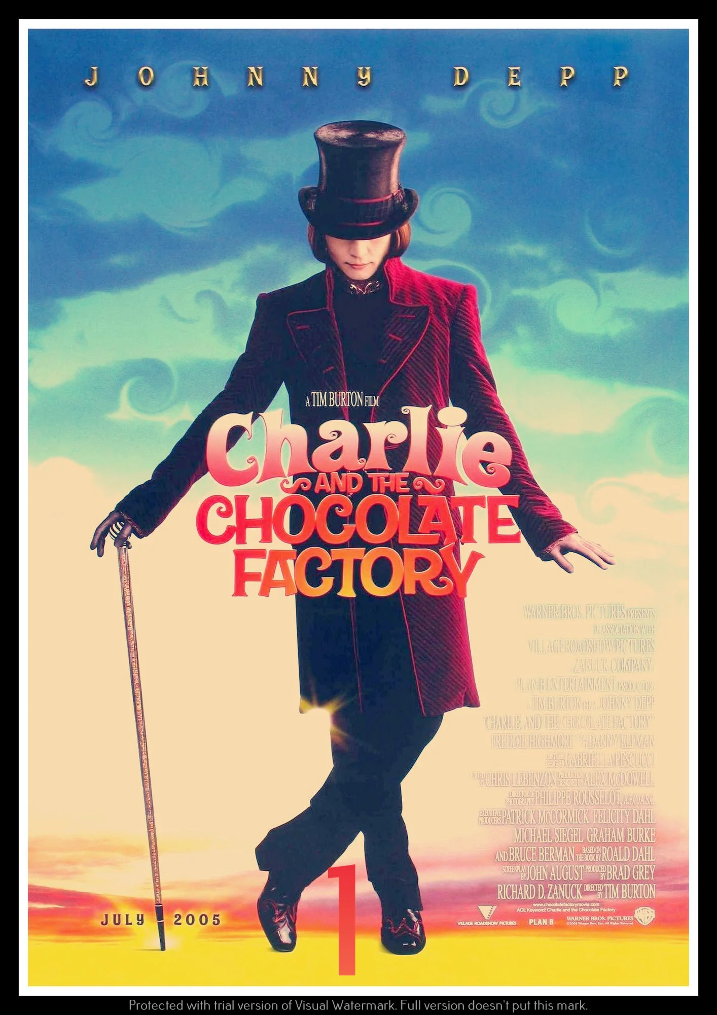 Charlie and the Chocolate Factory плакат декоративный DIY настенный холст стикер домашний бар художественные Плакаты Декор