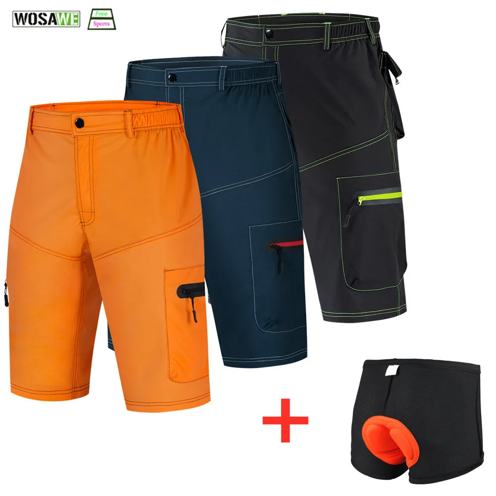 Шорты WOSAWE Мужские для горных велосипедов дышащие свободные водостойкие Короткие