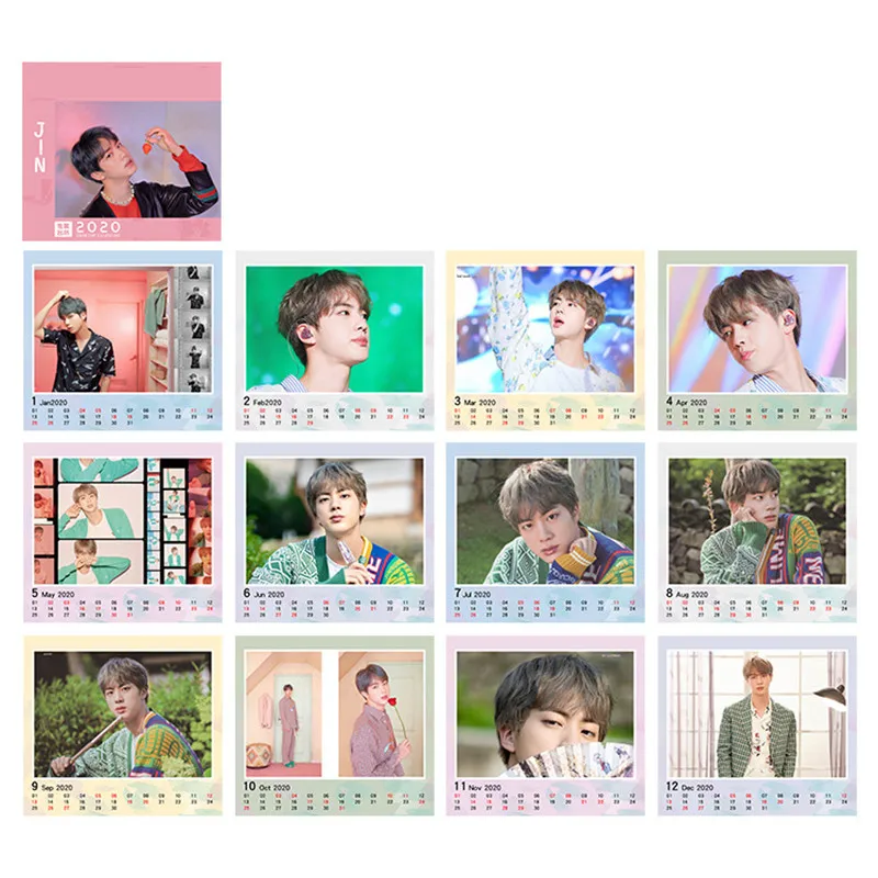 KPOP Bangtan мальчики карта душа Persona календарь JUNG KOOK JIMIN SUGA мальчик с Luv любят себя Говорить себе Настольный Декор