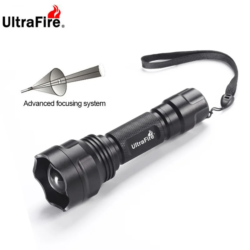 UltraFire UF 1505 CREE XM L2 масштабируемый 5 режимный фонарь для охоты ночной рыбалки