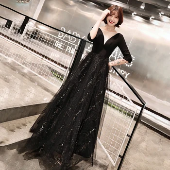 

Sexy Long Perspective Female Party Prom Mesh Dress Elegant Large Size 3XL Backless Bling Qipao Cheongsam O-neck Vestidos Defesta