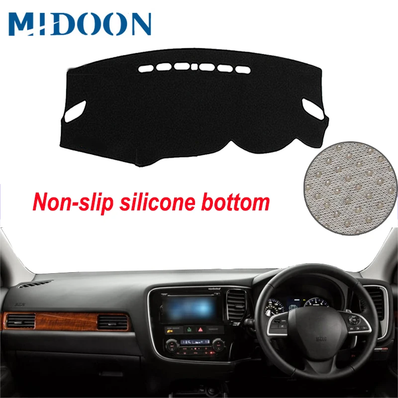 MIDOON Car Dashboard Cover Dash Mat Dash Board Pad Carpet Dashmat Anti UV For Mitsubishi