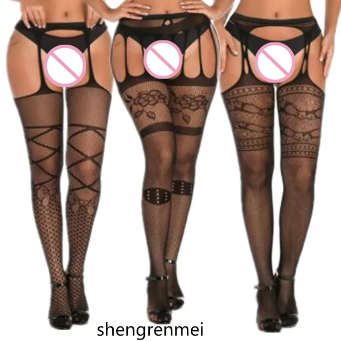 

Shengrenmei Women Fashion Thigh High Stockings Sexy Lingerie Stockings Garter Belt Fishnet Tights Nylon Pantyhose Medias 8 Style