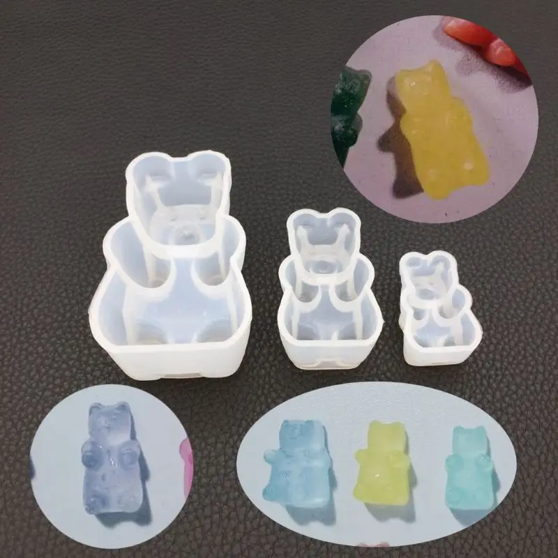 Gummy Медвежонок конфеты силиконовая форма торт шоколадный помадка смола кулон