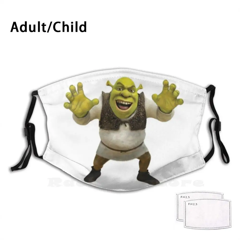 Shrek Meme Funny Print Reusable Pm2.5 Filter Face Mask Shrek Meme Png Shrek  Face Shrek Meme Face Shrek Png Shrek Wazowski Shrek - AliExpress