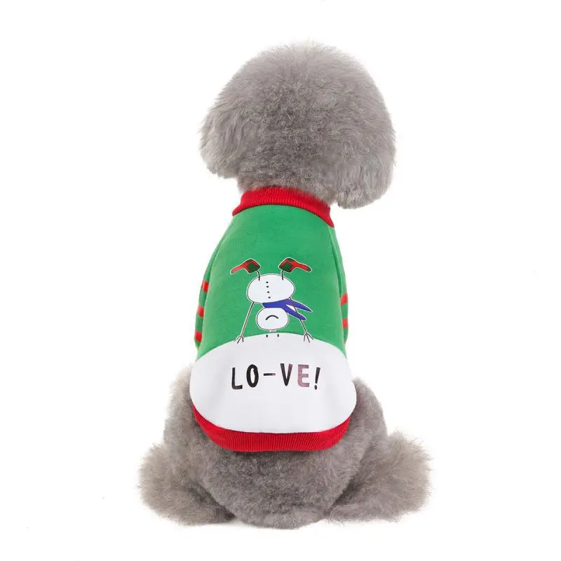 Autumn Winter Warm Pet Dog Clothes Sweatshirt Jacket Coat Puppy Christmas Clothing Hoodie for Small Medium Dogs Yorkshire Outfit