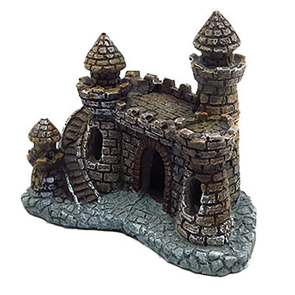 12x7x9,5 см замок для аквариума, украшение для аквариума