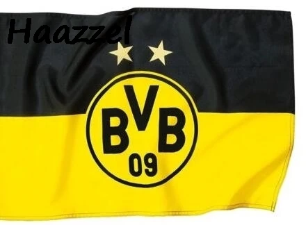 3ft x 5ft3 x5ft BVB-Hissfahne логотип-borusasia Dortmund печатный баннер, флаг из полиэстера Размер 150*90 см - Цвет: photo color