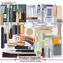 Различные комбинации количества, кожа сшивание ручного шитья Набор инструментов с зубец удар Edger Creaser Groover DIY кожевенное ремесло