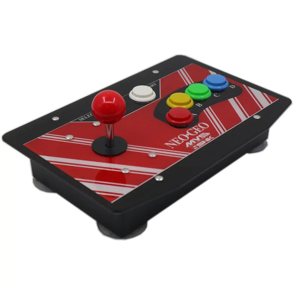 pc, joystick de fliperama com 6 botões, usb, neo geo mvs snk