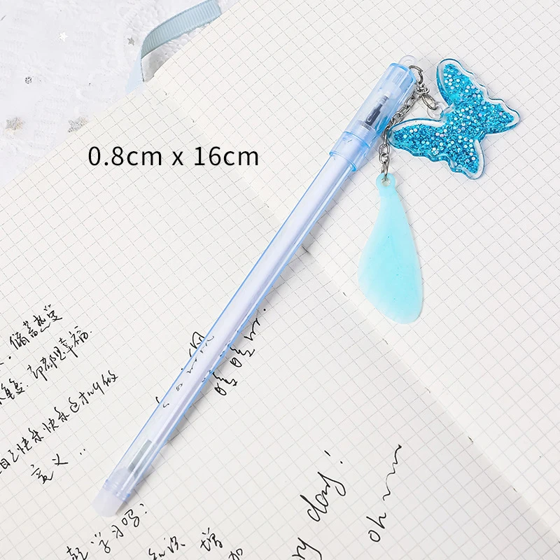 Creative Butterfly Gel Pen 0.38mm Black Ink Kawaii School Office Stationery Gift 