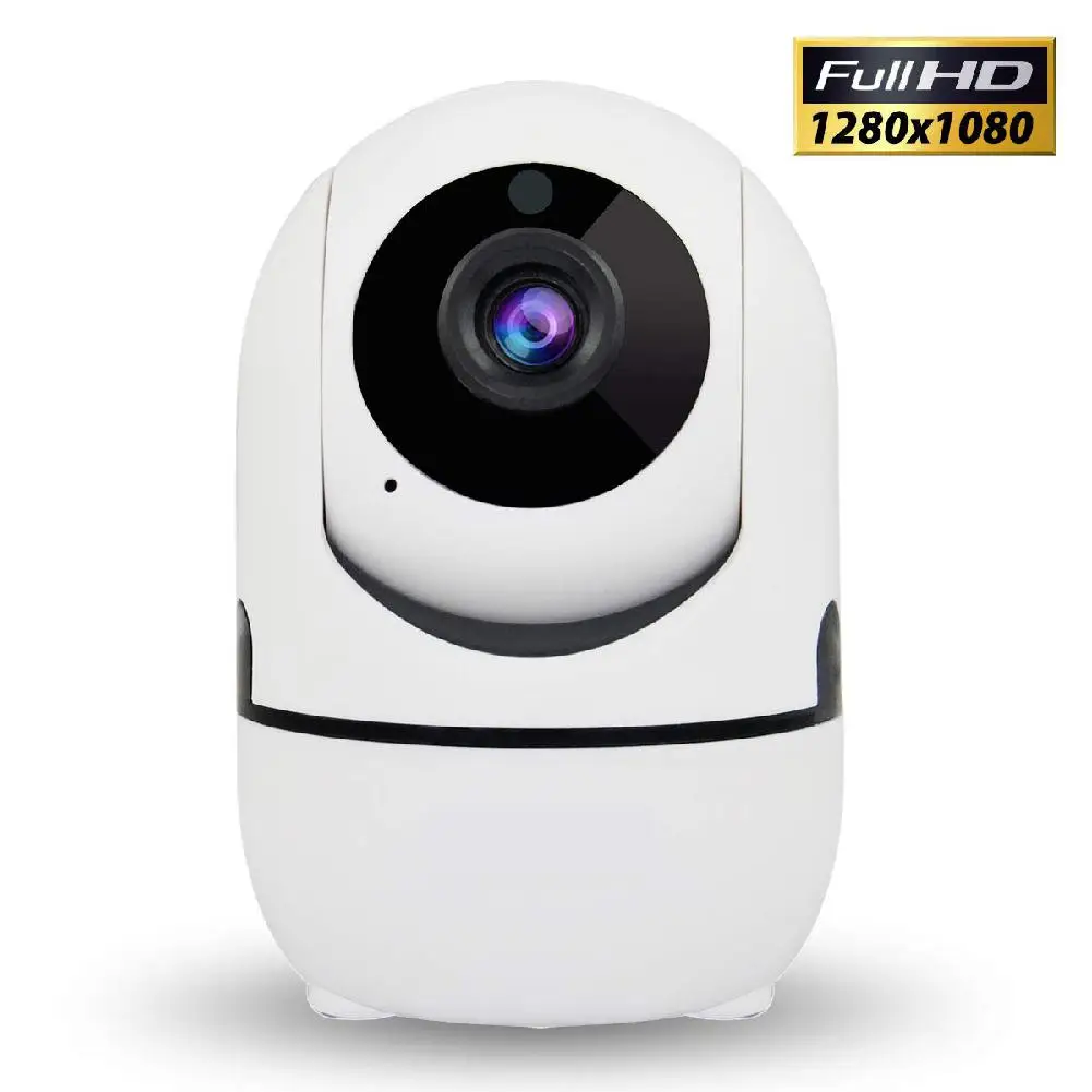 

BEESCLOVER 1080P Wireless Security Camera IP Camera with Night Vision/Two-Way Audio Indoor Home Dome Camera 120 degree Angle r60