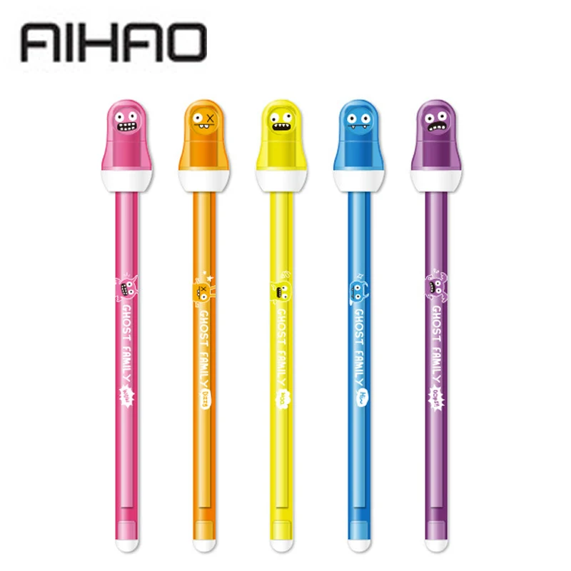 2019 AIHAO Mo Yi ручка для протирания 5 шт. 80460 гелевая куклы призрака 0 мм учащихся