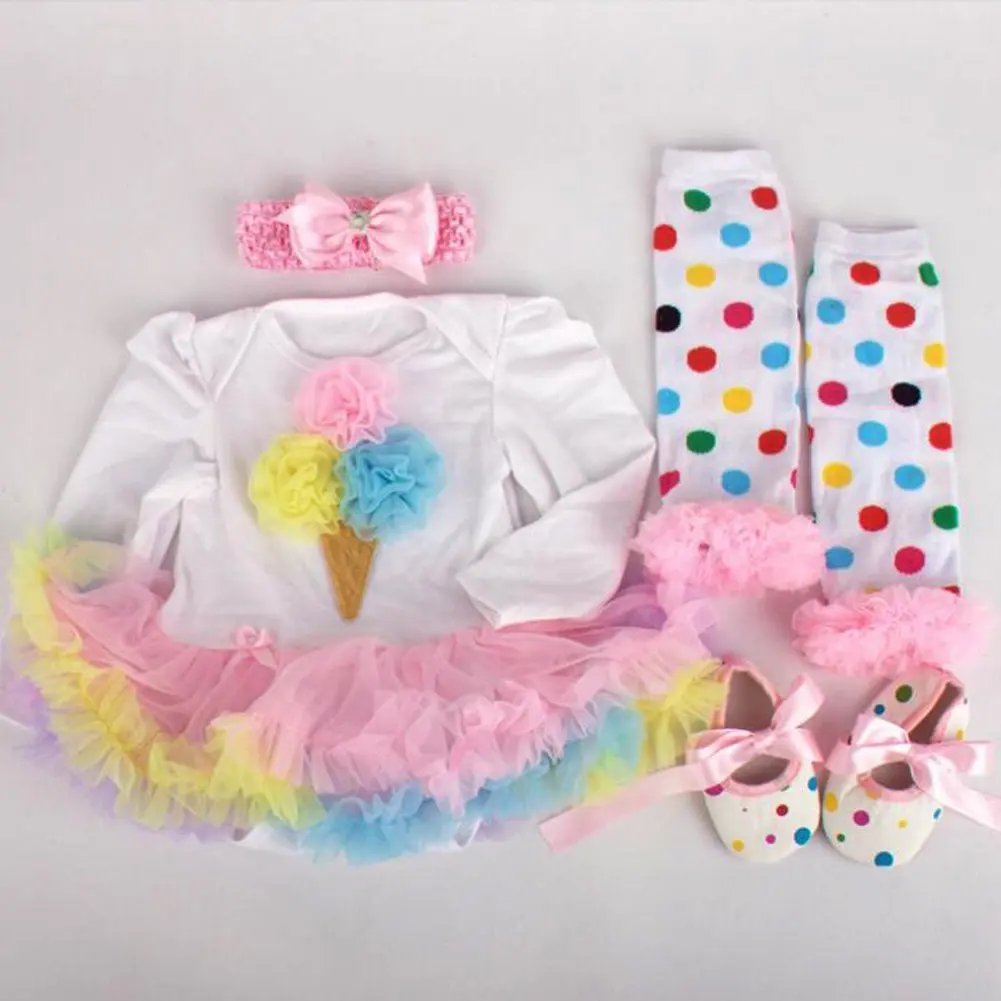 

Reborn Dolls Baby Clothes OutfitsTutu Dress for 20"- 22" Reborn Doll Girl Baby Clothing Baby Flower Dress Baby Doll