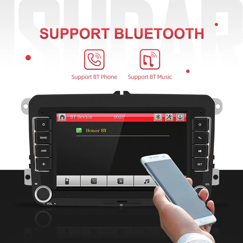 Цена Isudar Автомагнитола с Сенсорным 7 Дюймовым Экраном Для Автомобилей Skoda Octavia Fabia Rapid Yeti Superb VW Seat