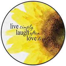 Круглый ковер живой простой смех часто любовь глубоко Подсолнух Джордж день рождения микрофибра мохнатые кухонные коврики напольные ковры