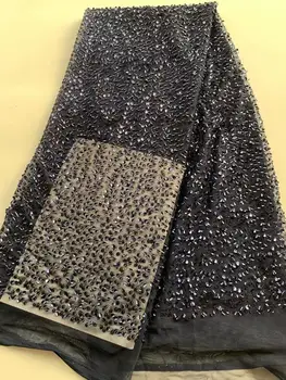 

Nigerian Guipure Embroidery French Lace Fabric 2020 Sequins Fabric Material Tulle Mesh Lace Dress African Organza Lace Clothes