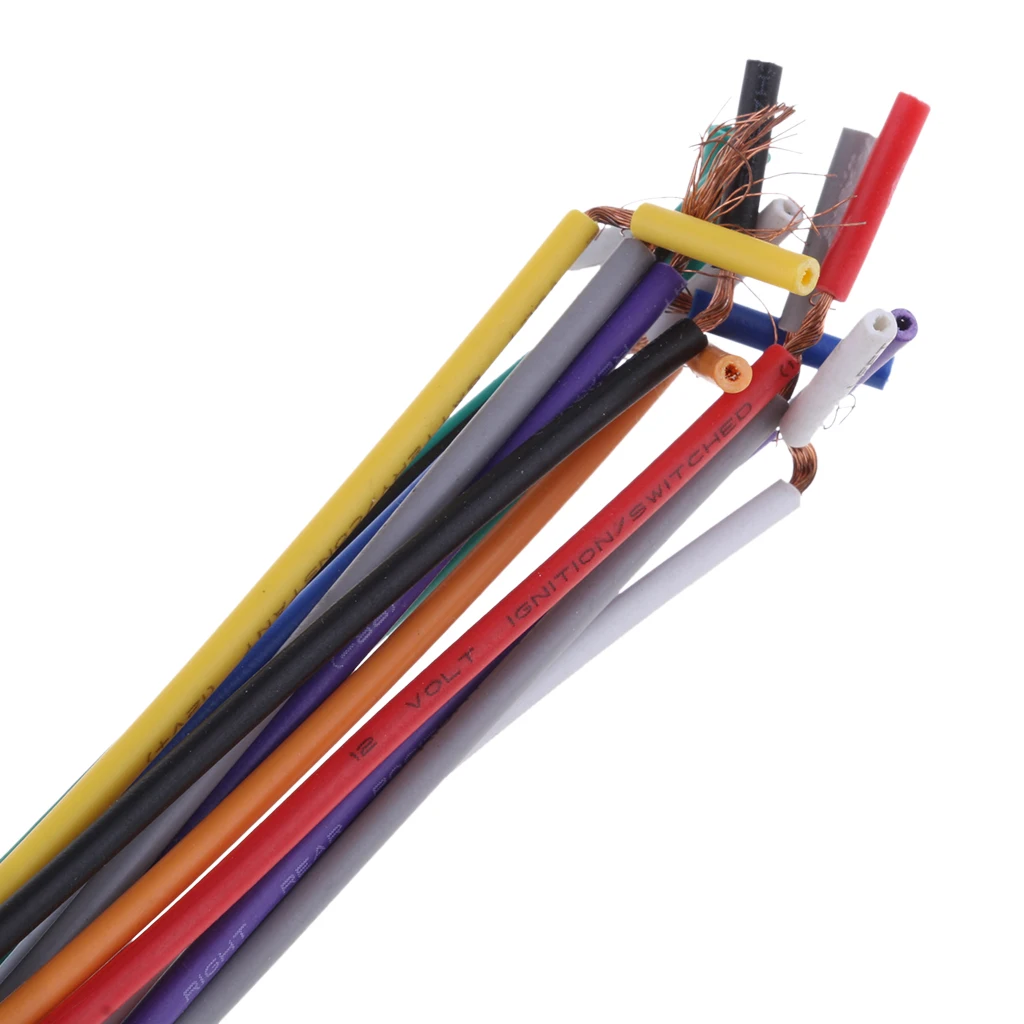 1 Pcs Universal ISO Car Radio Adapter Female Socket Stereo Wire Harness Connector For 1986 & Up Select Vw Vehicles