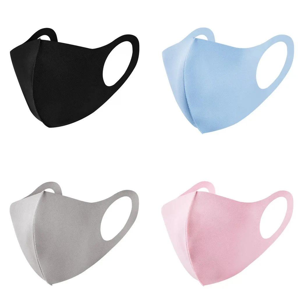 Mascarilla de algodón reutilizable para mujer, 4 Uds., lavable, con filtro