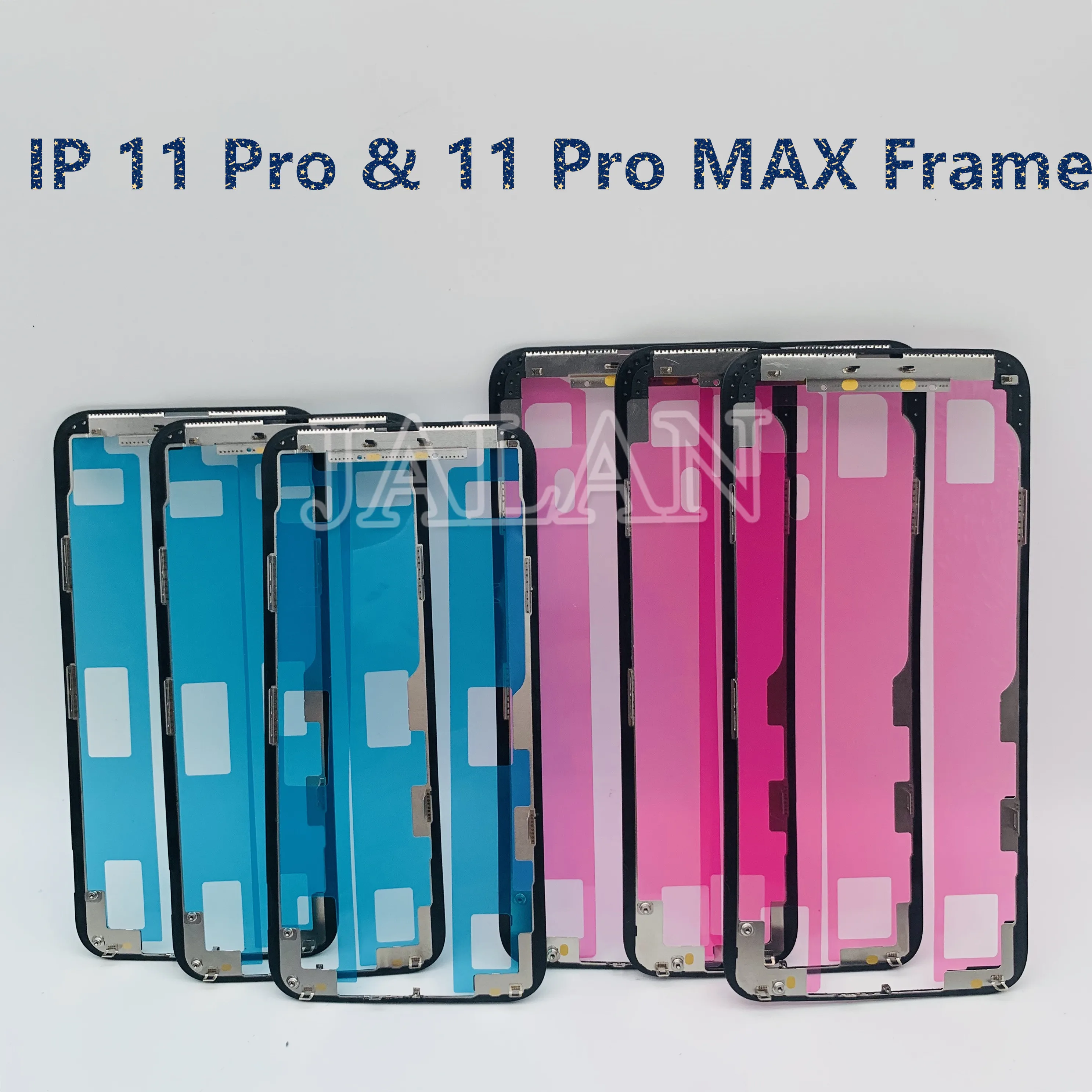 5 шт. рамка wtih клей для iP 11 Pro Max/11Pro X XS MAX 5 средняя Рамка Замена стеклянная рамка наклейка для ремонта ЖК-дисплея