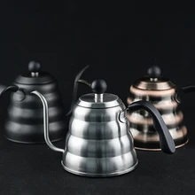 Залейте чайник из нержавеющей стали, прецизионный гусиный носик, стандартный ручной капельный кофе и чай, 1л и 1.2л