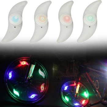 

4 Colors Bike Luminous Spoke Light Flashing LED Cycling Wheel Mountain Road Bicycle Lights Lamp Bike Luminous Supper Bright zz