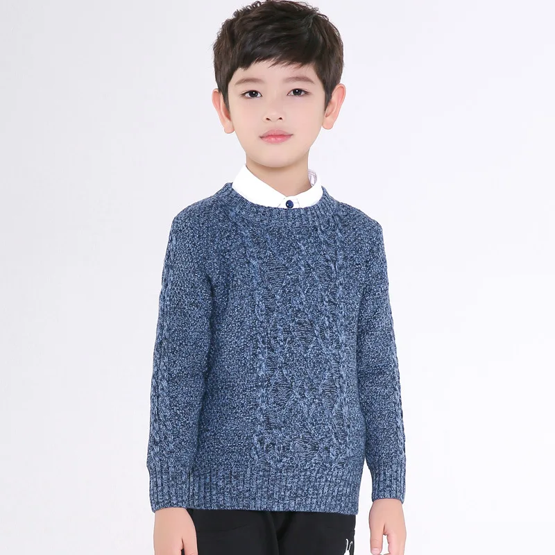 

2019 Spring And Autumn Korean-style Sweater BOY'S Knitted Sweater Mesh Sweater Fashion