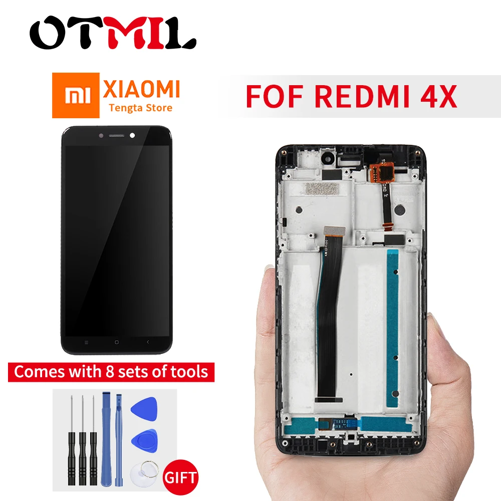 

For Xiaomi Redmi 4X LCD Display Touch Screen Digitizer Assembly Replacement With Frame For Xiaomi Redmi4X 5.0 inches of Otmil