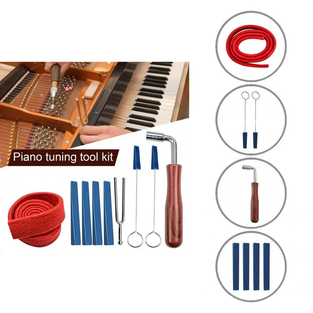 1 Set Piano Tuner Tools Solid Convenient Comfortable Piano Tuning Kits