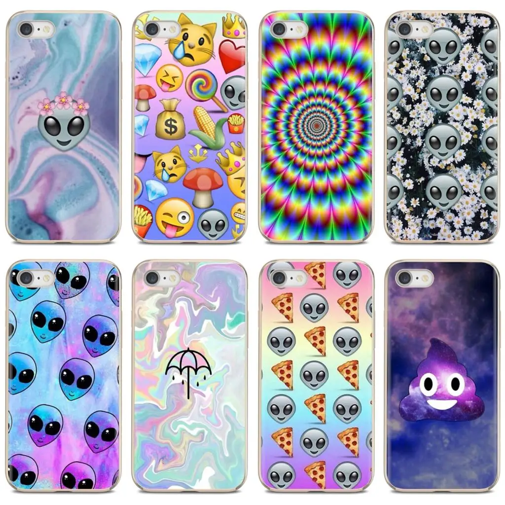 Мягкий чехол для Huawei P30 P40 P20 P7 P8 P9 P10 Lite Plus Pro 2015 2016 2017 Mini Flower-fummy-alien-emoji | Мобильные