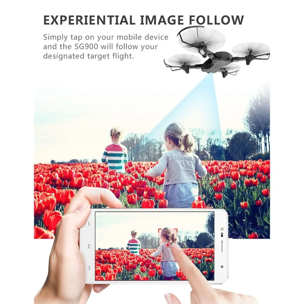  SG900 Foldable Quadcopter 2.4GHz 720P Drone Quadcopter WIFI FPV Drones GPS Optical Flow Positioning