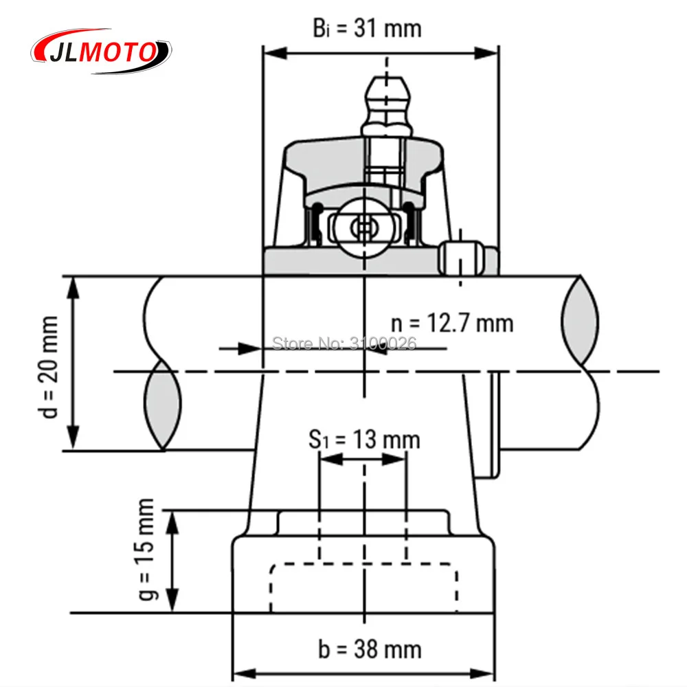 JLG-065-7-BEARING-WITH-BRACKET-UCP204-BUGGY-PARTS