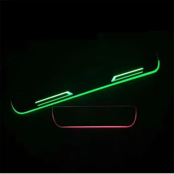 

white bule red green pink LED Door Sill plate light for Hyundai IX25 2010 - 2015 Led Door Moving Door Scuff Plate Light
