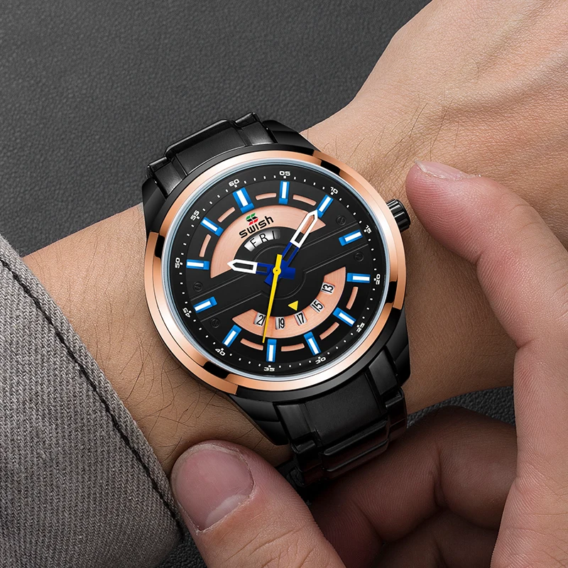 

Men Watch Reloj Hombre Military Relojes Fashion Watch Quartz Montre Homme Relogio Masculino Luminous Display Watch Men's Watches