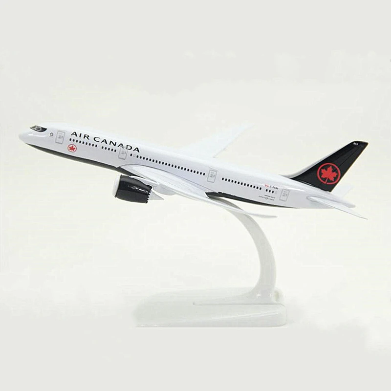 18 см 1:300 масштаб Boeing B787-8 модель Air Канада металлический сплав самолета модели самолета, самолетостроение подарок для детей коллекционное украшение