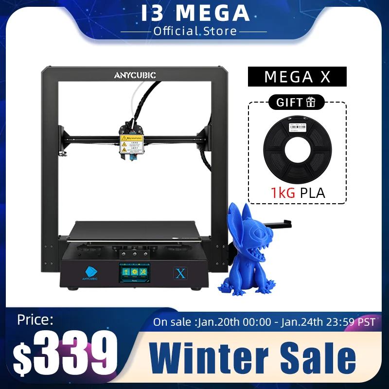 Набор для 3D принтера Anycubic Mega X крупногабаритный Стабильный металлический каркас