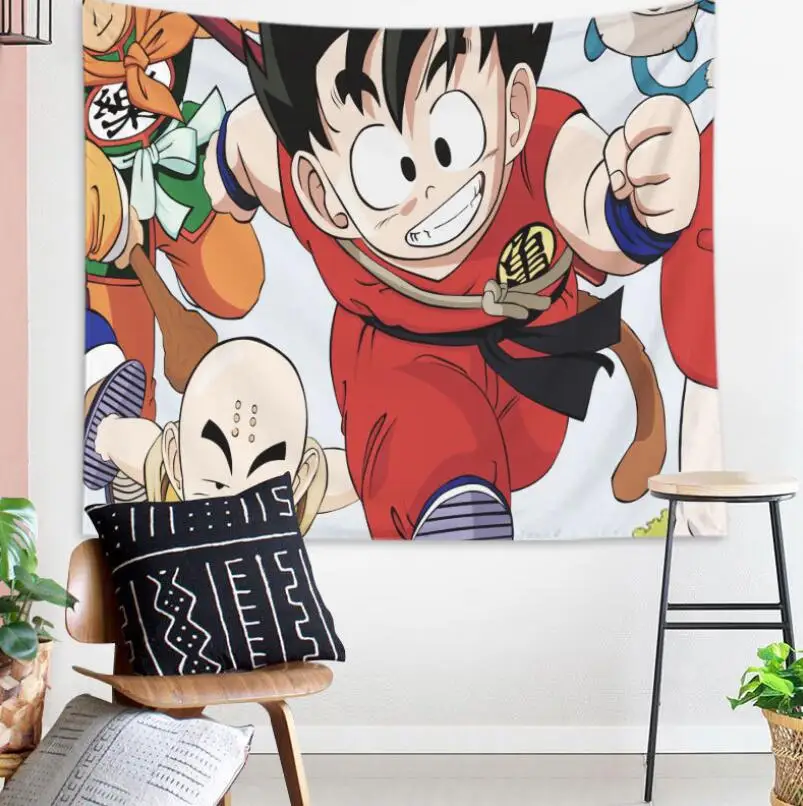 Dragon Ball живопись гобелен 3D печать ленты прямоугольный домашний Декор настенный Wukong2 - Цвет: 23
