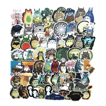 

64 Pcs/Lot Japanese Movie My Neighbor Totoro Cute Stationery Stickers For Car Laptop Notebook Luggage Decal Fridge Skateboard