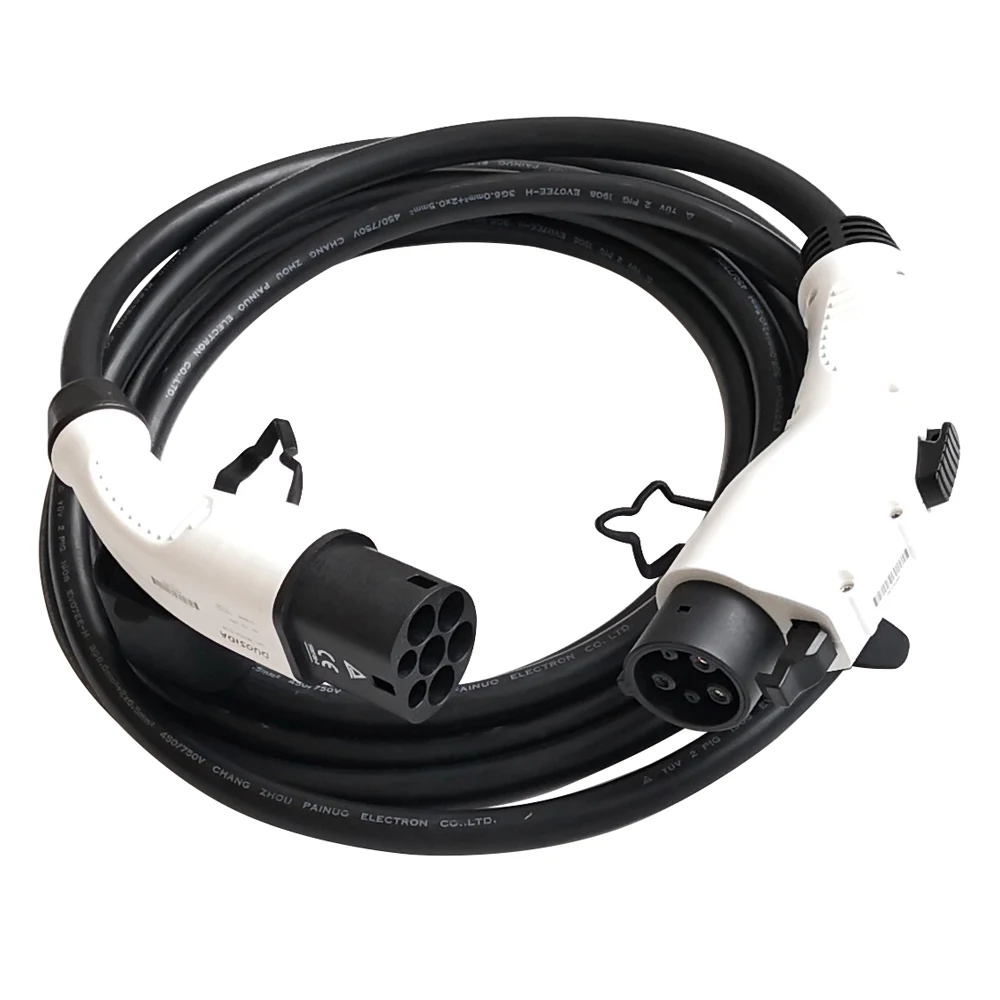 

EVSE Plug 16A/32A 5 Meter SAEJ1772 Adapter Type 1 to IEC 62196 Type 2 EV Charging Cable for Electric Vehicle Charging Station
