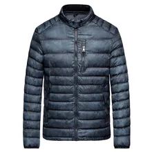 Новое Фирменное осеннее теплое пуховое пальто, мужское поступление, мужской зимний теплый спортивный костюм на молнии, Повседневная Верхняя одежда с длинным рукавом, пальто# g45