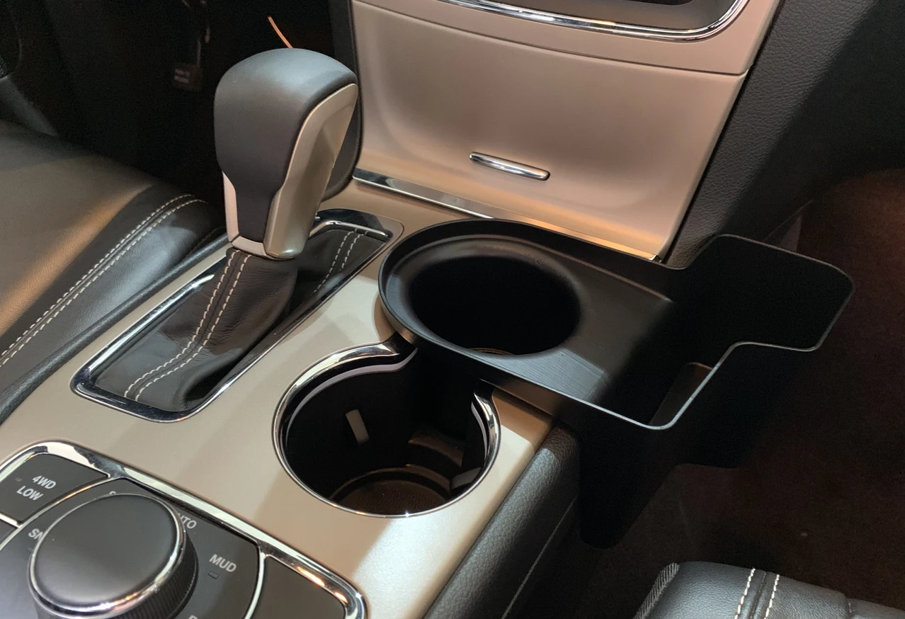 Автомобильная коробка скоростей боковая коробка для хранения органайзеры контейнер для Jeep Grand Cherokee 2011+ центральная консоль ABS Черные Аксессуары