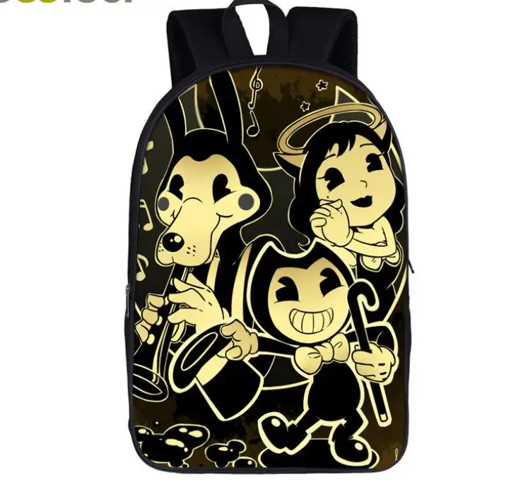photo color Bendy and The Ink Machine, рюкзак для мальчиков и девочек, Мультяшные детские рюкзаки, известные игры, детские школьные сумки, рюкзак для книг - Цвет: photo color