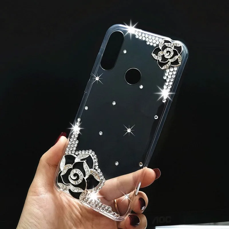 Для xiaomi mi note 10 Pro A3 9 lite A2 Блестящий силиконовый чехол с павлином и стразами для Xiaomi