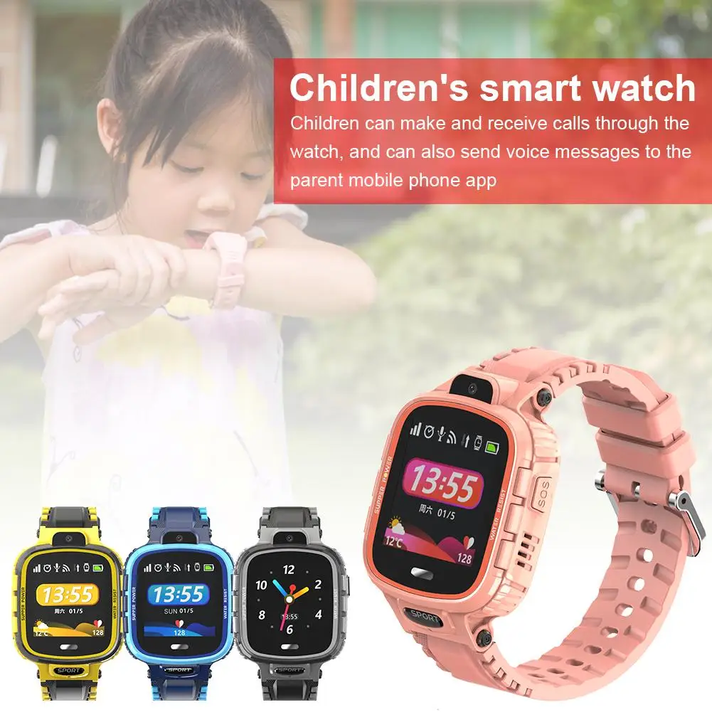  Kinder Smart Uhr Video Anruf Notruf GPS Positionierung IP67 Wasserdichte Intelligente Uhr Kann Mach