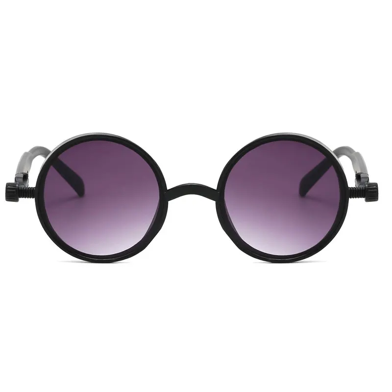 HUHAITANG, Ретро стиль, стимпанк, солнцезащитные очки для женщин, Ретро стиль, круглая пластиковая оправа, солнцезащитные очки для мужчин, фирменный дизайн, панк, солнцезащитные очки для женщин s