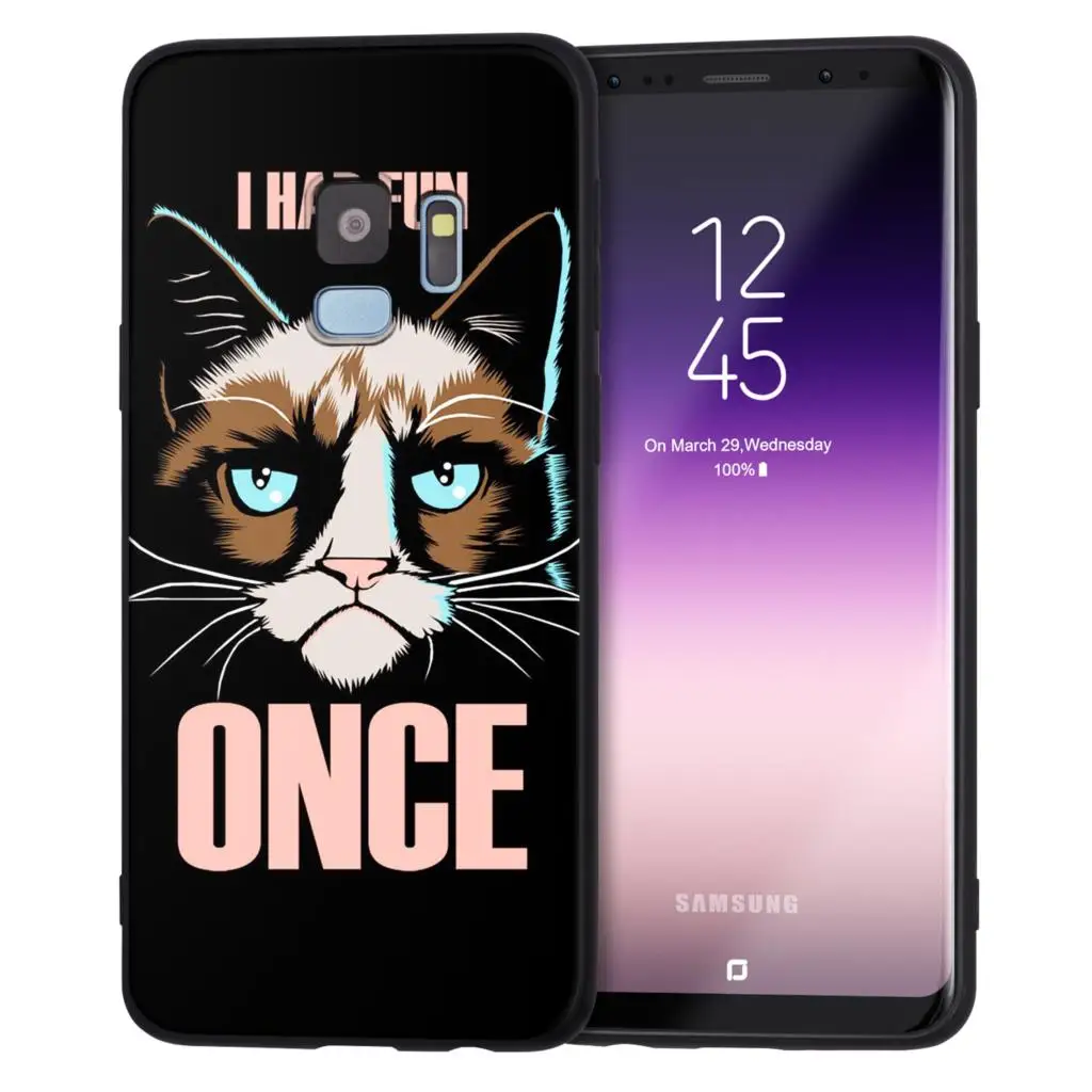 Черный матовый чехол для samsung Galaxy J7 J3 J5 A5 J4 J6 A6 плюс A7 S8 S9 S10 плюс S10e чехол силиконовый чехол-накладка из мягкого ТПУ - Цвет: H8477