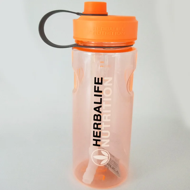 Новинка 1000 мл серый фиолетовый розовый зеленый с фабрики Herbalife питание портативная соломенная бутылка для воды внутри пространства чайник BPA бесплатно